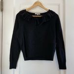 Madewell Tie Neck Ruffle pullover sweater Photo 2