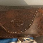 Fossil  SUNGLASSES GLASSES SOFT CASE MAGNETIC CLOSURE BROWN Photo 4