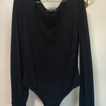 Lulus Lulu’s black V-Neck Long Sleeve puff bodysuit Photo 0