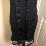 Suzanne Betro Susanne Betro Black Crochet Lace Sleeveless Dress with Zippered Back Size Medium Photo 2