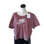 Nike NWT Plus Air Logo Print T-Shirt Pink Mesh Overlay 2X Photo 5