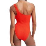 Good American Good American Always Fits one shoulder one piece in Bright Poppy sz 5/6 XXL NWT Photo 1