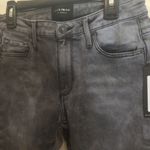 Black Orchid women's 26 rip distressed acid wash JUDE taper stretch jeans 26x31 Photo 2