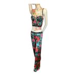 Guess  Floral Swim Coverup Set - Red and Green Photo 1