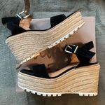 Crown Vintage Black Wedges Size 8 Photo 1