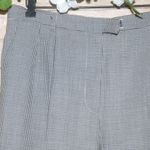 Rafaella Vintage Woolmark Houndstooth Lined Pleated Wool Pants Women 16 Career Photo 2