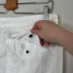 Joie  Womens White Linen Mid Thigh Cargo Shorts Size 8 minimalist Photo 3