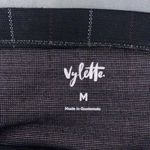 Vylette Women's Ponte Knit Mini Skirt Size Medium Elastic Waist Dark Plaid Photo 4