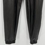 Spanx Leather Like Jogger Noir Black Faux Vegan Pull On Pants 20283R Size Medium Photo 3