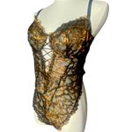 Salvage Black and Gold Lace Chemise Size L Photo 1
