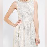 Cooperative  Embellished Fit & Flare Dress - Size 4 Metallic Holiday Party Dress Photo 0