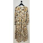 Free People  Rows Of Roses Maxi Dress in Ivory Combo Size Medium Photo 6