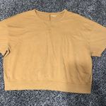 Athleta Modern Sundown Sweatshirt Tee in Tuscan Gold Women's L Photo 0