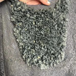 Ryu Anthropologie  Grey Long Sleeve Dress Ruffle Front Tulle Hem Medium D32 Photo 2