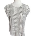 Nordstrom Rack NWT Womens  Meraki Striped Pocket Front Flowy Top Blouse - Sz L Photo 0