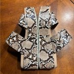 JSlides J/SLIDES
Quincy Snake-Print Leather Platform Sandals Sz 8.5 great condition Photo 8