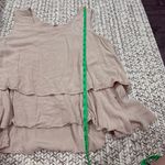 Tan Layered Flowy Tank Top Size M Photo 6