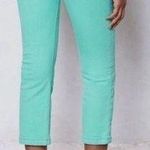 Pilcro and the Letterpress jeans, light green, crop, stretch size 27, St Patty’s Photo 1