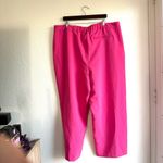 Old Navy  Womens Dressy Pants Hot Pink Full Length Wide Leg Pleated Size 3X Photo 1