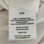 Vince Camuto Pleated Midi Skirt Ivory Blue Lavender Lined Womens size Medium Photo 7