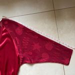 Victoria's Secret Vintage  Gold Label Red Long Sleeve Robe Size S Photo 9