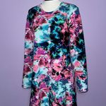 cupio NEW Colorful Floral Long Sleeve Dress Photo 4
