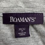 Roaman’s Gray Asymmetrical Knot Front Maxi Dress Size 3X Photo 8