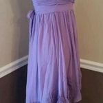 Doe & Rae Lavender Pleated Rosette Strapless Hi-Low Dress ModCloth Fairy Boho Photo 4