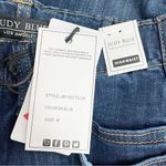 Judy Blue NWT  High Waist Denim Shorts Size Medium Dark Wash Stretch Mid Length Photo 6