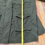 Market & Spruce  Olive Green Utility Jacket 1X Women’s Spring Fall Photo 8