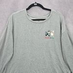 Gray Christmas Dog Cat Holiday Festival Relaxed Naughty Nice Print Top Medium Photo 2