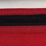 RED AND BLACK AND WHITE CLUTCH/WRISTLET SILVER HARDWARE BLACK PATENT LEATHER Photo 10