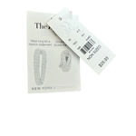 New New York & Co Cable Knit Gray/Ivory Infinity Scarf Gray Photo 3