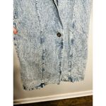 DANIEL Vintage Long Acid Washed Denim Duster Rancher Style Coat Size Medium Blue Photo 5