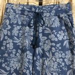 Anthropologie Daily Practice by  Blue Floral Pants Photo 1