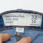 Abercrombie & Fitch  Womens Curve Love High Rise Shorts Size 33‎ 16 Distressed Photo 6
