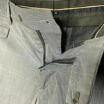 Theory 𝅺 Nettoyage A Sec Gray Plaid Pants Slacks Photo 8