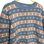 Vintage J Jordan Women’s Crewneck Acrylic Blend Sweater Size Small Blue Photo 1