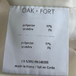 Oak + Fort Women's White One Button Notch Collar Blazer Coat Jacket Size M Photo 3