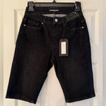 Black Pearl Denim Los Angeles Women’s Black Denim Bermuda Cotton Shorts Size 3 Photo 1