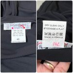 YSL Vintage Yves Saint Laurent Rive Gauche Black Bodycon Side Ruched Dress US 8 Photo 16