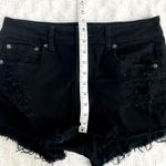 American Eagle Black Distressed Cut Off Hi-Rise Festival Jean Shorts 10 Photo 5