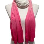 MICHAEL KORS COLLECTION PINK WHITE OMBRE VISCOSE LINEN ROSEWATER SCARF WRAP Photo 0