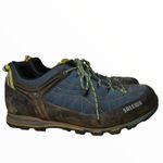 Salewa Approach Shoes Vibram Mountain Trainer Pelle Hiking Blue Jeans Citro 9 Photo 1