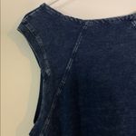 RD Style  Navy Denim Dress with Lace-Up Detail Photo 4