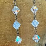 Swarovski clear crystal drop earrings Photo 6
