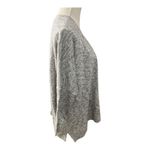 Loft Petites Women Grey Sparkle Cardigan Size M Petite Open Front 3/4-Sleeve Photo 3