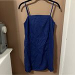 Madewell Blue Goldie Mini Dress in 100% Linen Photo 1