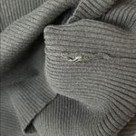 & Other Stories & Other Stories Collared Short Sleeve Polo Sweater Ribbed Medium Black Off-White Photo 5