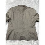 J.Crew Blazer Womens 12 Brown Wool Four Pocket Button Front Lined Office Career Photo 5